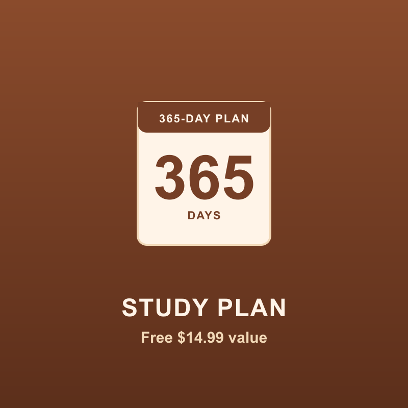 365-Day Bible Study Plan (FREE $14.99 value)